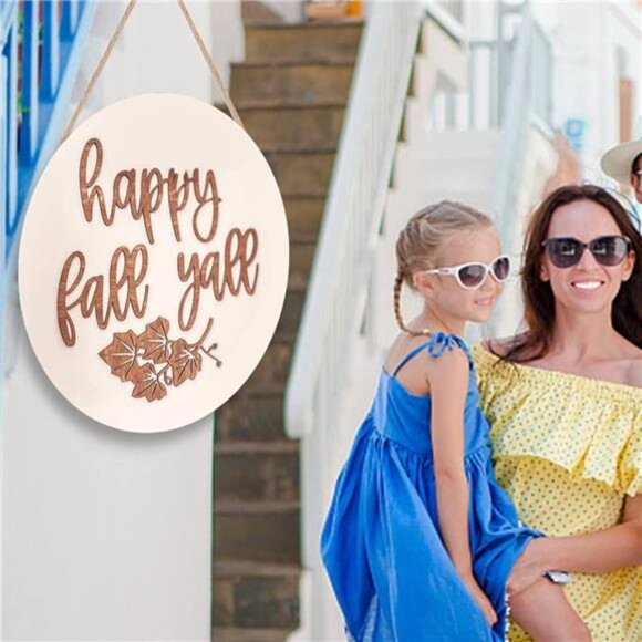 Hello Fall Wood Sign - Picture 6 of 7